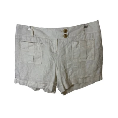 The Limited Women's 10 (34x5) 100% Linen Ivory Cuffed Lined Stylish - Imagem 1 de 4