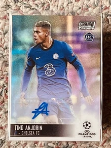 2020-21 Topps Stadium Club Chrome UEFA Champions #CA-TA Tino Anjorin Auto Rookie - Picture 1 of 2