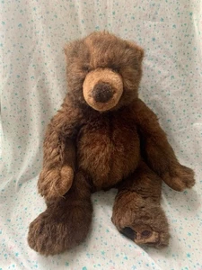 Russ Berrie Timber Brown Grizzly Bear 16” bolsa de frijoles Lovey con peso - Imagen 1 de 10