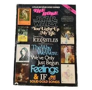 Vintage Book 80’s Sheet Music 8 Plus 88 Solid Gold Songs The Rose Star Wars 1981 - Picture 1 of 24
