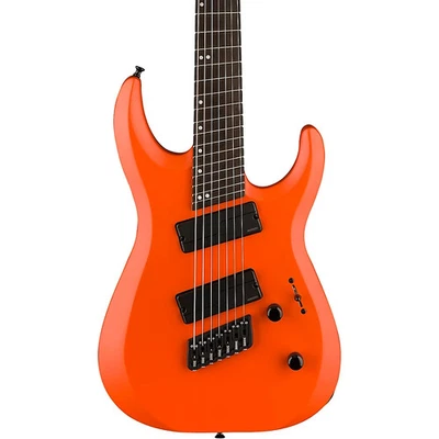 Guitarra Jackson Pro Plus Dinky DK Moderna HT7 MS 7 Cuerdas Satn Naranja Reacondicionada Foto 1 de 4