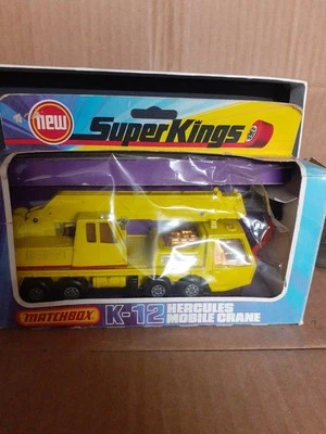 Matchbox Super Kings K-12 Hercules Mobile Crane  Nuovo  - Immagine 1 di 3