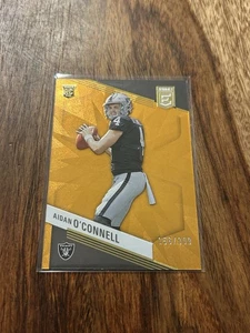 2023 Donruss Elite Rookies Orange Aidan O'Connell #101 Rookie RC/399 Las Vegas - Foto 1 di 2