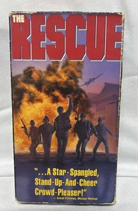 THE RESCUE KEVIN DILLON CHARLES HAID VHS RARE! 1ST EDITION 1988 (Rental) - Foto 1 di 8