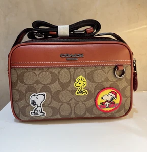 NEU Coach x Peanuts Graham Umhängetasche Signatur Canvas Patch Snoopy CE746 Outlet - Bild 1 von 8