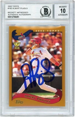 Auténtica tarjeta coleccionable Albert Pujols St. Louis Cardinals 2002 Topps BAS 10 Foto 1 de 3