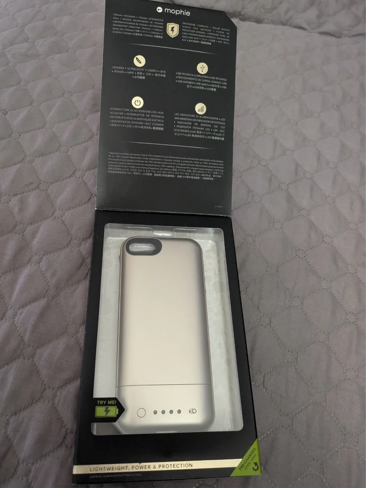 сок упаковка воздуха iphone 5 и 5s Mophie золото - Изображение 1 из 3