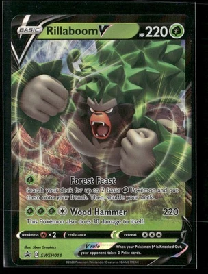 Rillaboom V SWSH: Sword & Shield Promo Cards #SWSH014 Pokemon - Image 1 of 2