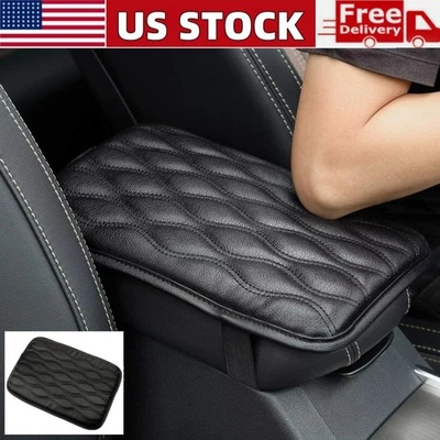Protector universal de cuero PU para consola central de automóvil reposabrazos almohadilla para caja de asiento de automóvil Foto 1 de 4