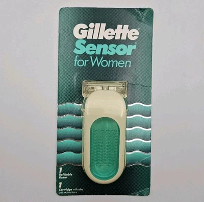 VINTAGE 1992 GILLETTE SENSOR EXCEL FOR WOMEN RAZOR 1 RAZOR/1 CARTRIDGE - Image 1 of 2