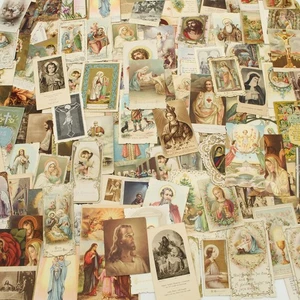 Lot 120+ Vintage Holy Prayer Cards, Catholic Religious Images Prayers Devotional - Picture 1 of 10