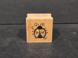 Sello de goma Whipper Snapper Designs de la década de 1990, Ladybug, insectos, insectos - Imagen 1 de 2