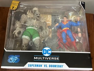 McFarlane DC Multiverse Gold Label Superman Vs Doomsday 7" Action Figure 2-Pack - Picture 1 of 4