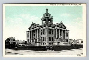 Boonville IN-Indiana, Warrick County Courthouse, Antique, Vintage Postcard - Picture 1 of 2