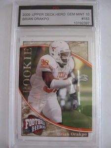 2009 BRIAN ORAKPO #183 UPPER DECK CARD FGS GEM MINT 10 LOT R - Picture 1 of 2