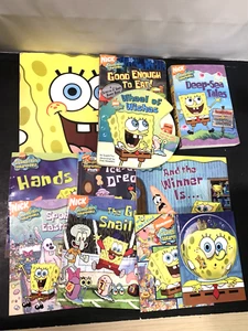 Book Lot of 11 Spongebob SquarePants NICKELODEON Kids Scholastic Reading Cartoon - Foto 1 di 12