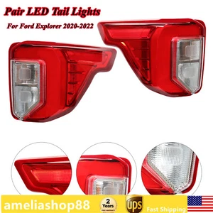 Fit For 2020 2021 2022 Ford Explorer LED Tail Lights Brake Lamps Left+Right Pair - Bild 1 von 12
