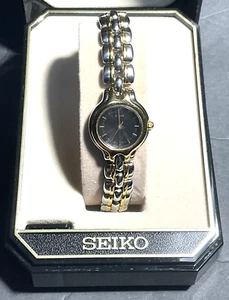 Seiko SXG602 Ladies Bracelet Watch -Vintage - Barely Worn Orig Box Needs Battery - Picture 1 of 13