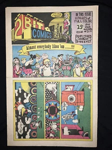 2 BIT COMICS #6 - Folded; 8.5, WP - Comix - 1st print - Tabloid - Picture 1 of 2