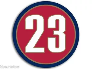 4" LEBRON JAMES #23 CLEVELAND CAVALIERS BUMPER STICKER DECAL EMBLEM USA MADE - Picture 1 of 1