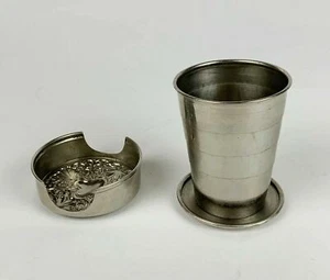 Antiker viktorianischer zusammenklappbarer Fahrradbecher patentiert 23. Februar 1897 - Bild 1 von 4