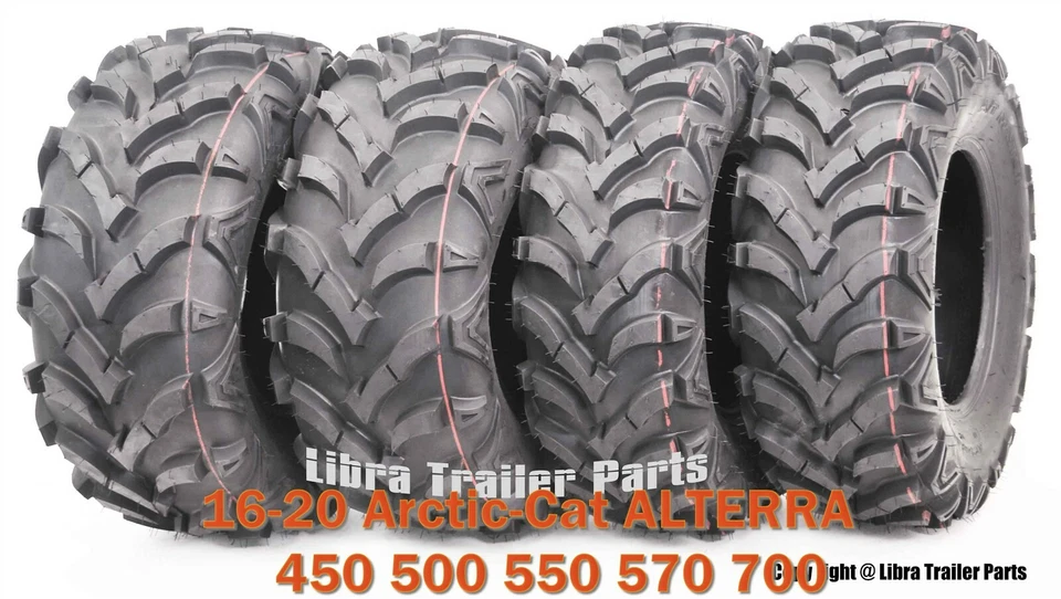 25X8X12 25X10X12 ATV Mud Tires fit 16-20 Arctic-Cat ALTERRA 450 500 550 570 700 - Image 1 of 4