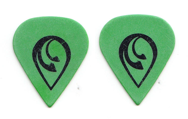Mastodon Bill Keliher Green Sharp Double-Sided Logo Guitar Pick - 2013 Tour - Image 1 of 1