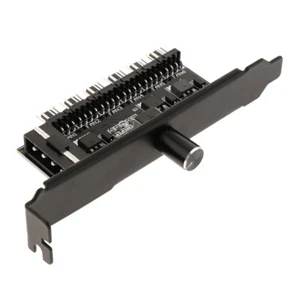 4-Pin Power PCI PWM 6-Channel Computer PC Cooling Fan Speed Controller HUB - Zdjęcie 1 z 8