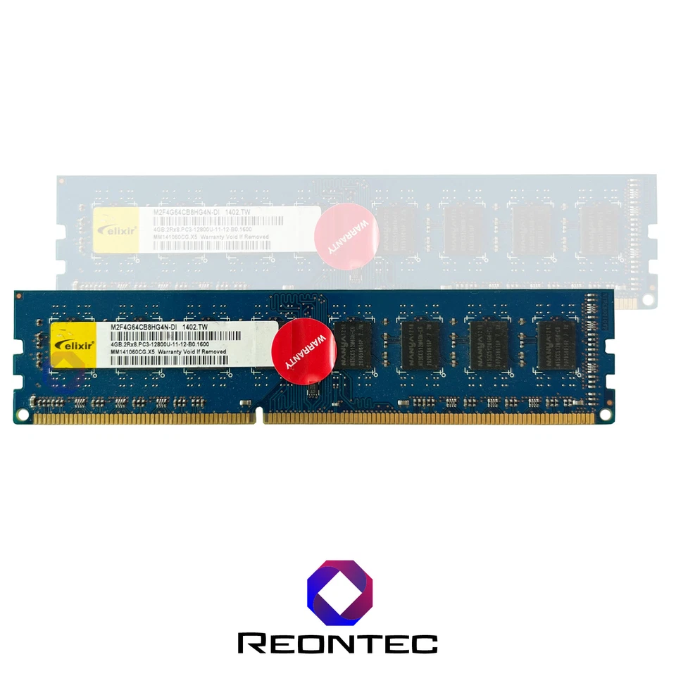 4GB RAM PC Elixir PC3 - 12800U DDR3 M2F4G64CB8HG4N-DI 2Rx8 - Immagine 1 di 1