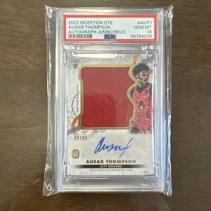 2022 Inception Ote Ausar Thompson Auto Jumbo Relic /99 PSA 10 - Picture 1 of 5