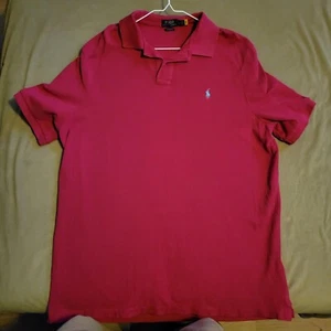 Polo Ralph Lauren Men's Classic Fit Mesh Pony Shirt Pink Size XL - Picture 1 of 3