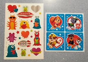 Adesivi San Valentino - Puffy Paw Patrol Dogs e Space Aliens UFO - Foto 1 di 3
