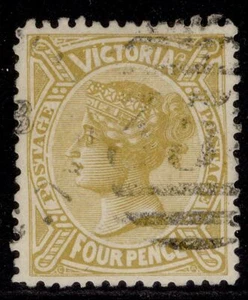 AUSTRALIA - Victoria EDVII SG421, 4d amarillo-bistre, BIEN USADO. - Imagen 1 de 1