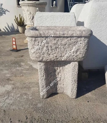 FONTANA LAVANDINO A MURO PARETE LAVATOIO IN CEMENTO MARMO PIETRA DA PER GIARDINO - Immagine 1 di 4
