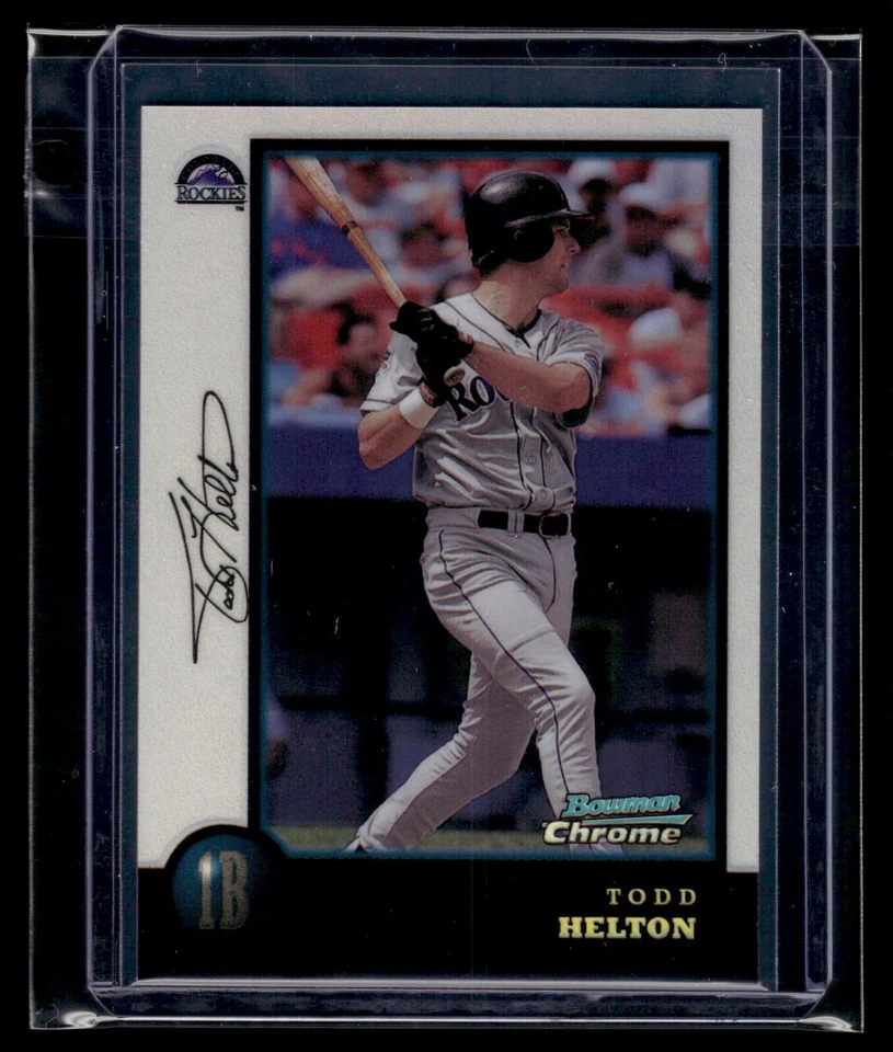 1998 Bowman Chrome Refractor #119 Todd Helton Rockies HOF - Image 1 of 2