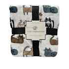 SIMPLY CATS Queen Blanket 90x90” NWT Assorted Cat Breeds White Gray Brown Black