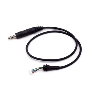Cable para auriculares de aviación Bose X - U174 enchufe de helicóptero cable recto - Imagen 1 de 4