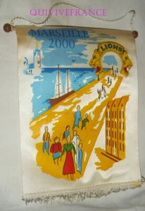 FAN332 - FANION LIONS CLUB DE FRANCE - MARSEILLE 2000 - Foto 1 di 2
