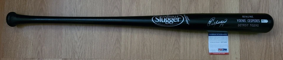 Yoenis Cespedes Signed Auto 34" Louisville Slugger Bat PSA/DNA COA Mets Tigers - Image 1 of 4