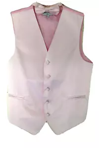 Men's Formal Vest and Bow Tie Light Pink XS / Prom & Homecoming Attire - Picture 1 of 8