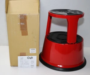 Office Collection Stołek na kółkach RHM-R, nośność metalu 150 kg, kolor: czerwony - Zdjęcie 1 z 1