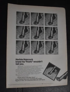 Herbie Hancock album pagina intera originale annuncio 1979 rivista di commercio musicale - Foto 1 di 1