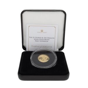 King Charles III 2023 Saint George And The Dragon Half Gold Proof Sovereign Coin