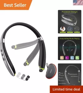 2025 Upgraded Bluetooth Headphones with Retractable Earbuds & Noise Cancellation - Picture 1 of 9