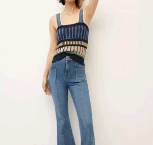 New! Veronica Beard Voya Crochet Tank $334 Msrp Size X Large - Picture 1 of 6