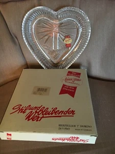  Vintage Stilund Bleibender Wert Anna Hutte Heart Shaped 7" plate  - Picture 1 of 3