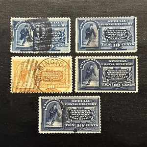 US STAMPS Scott#E1-E5 SPECIAL DELIVERY USED Ng - Picture 1 of 2