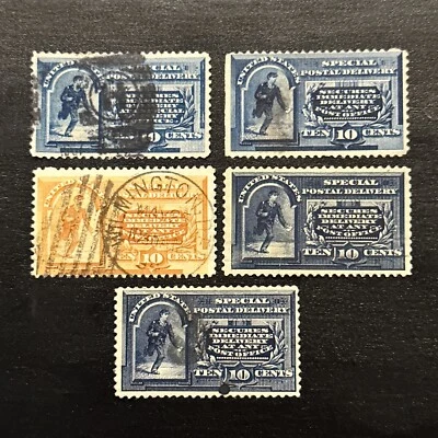 US STAMPS Scott#E1-E5 SPECIAL DELIVERY USED Ng - Image 1 of 2