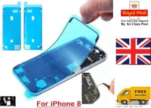 Apple iPhone 8 LCD Screen Frame Adhesive Waterproof Seal Sticker Replace White - Picture 1 of 2