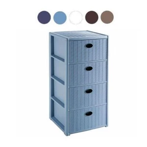 Cassettiera 4 Cassetti 40X40 H 80 Moka - Foto 1 di 1